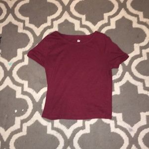 Maroon crop top from Kohl’s